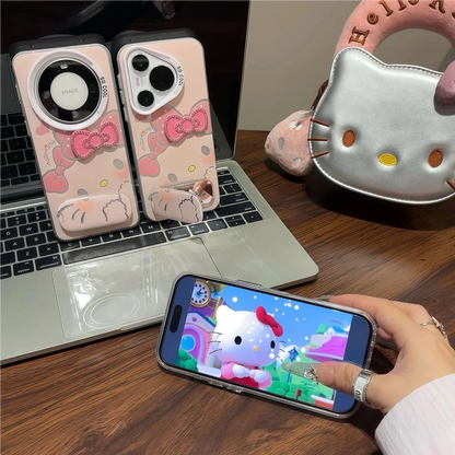 Pink Kitty stand phone case