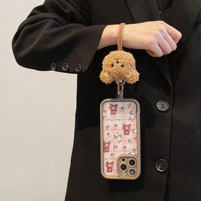 Coque souple en silicone antichoc avec cordon et motif léopard pour iPhone 17, 16, 15, 14, 13, 12, 11 Pro Max, X, XR, XS, 7, 8 Plus