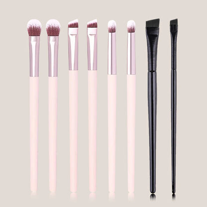 Black Crease Eye Shadow Makeup Brushes Soft Synthetic Hair Portable Eye Makeup Set Travel Cosmetic Brush For Make Up