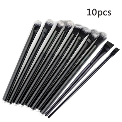 Black Crease Eye Shadow Makeup Brushes Soft Synthetic Hair Portable Eye Makeup Set Travel Cosmetic Brush For Make Up