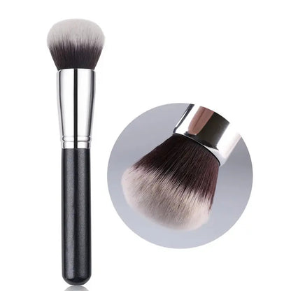 Black Foundation Make up Brush Cream Foundation buffing Makeup Brush Big Foundation Brush Synthetic Hair Face Makeup Tool