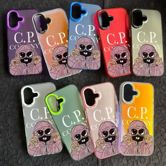 C.P IMD Laser Back Cover Couple Phone Case For iPhone