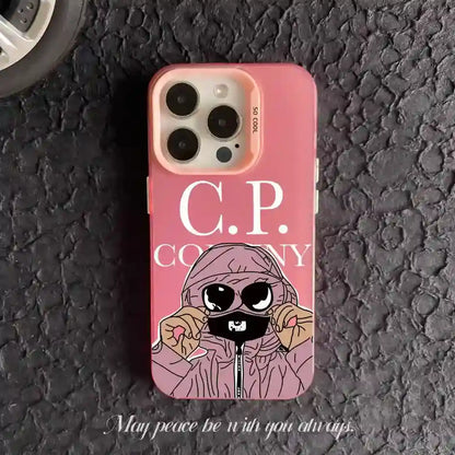 C.P IMD Laser Back Cover Couple Phone Case For iPhone