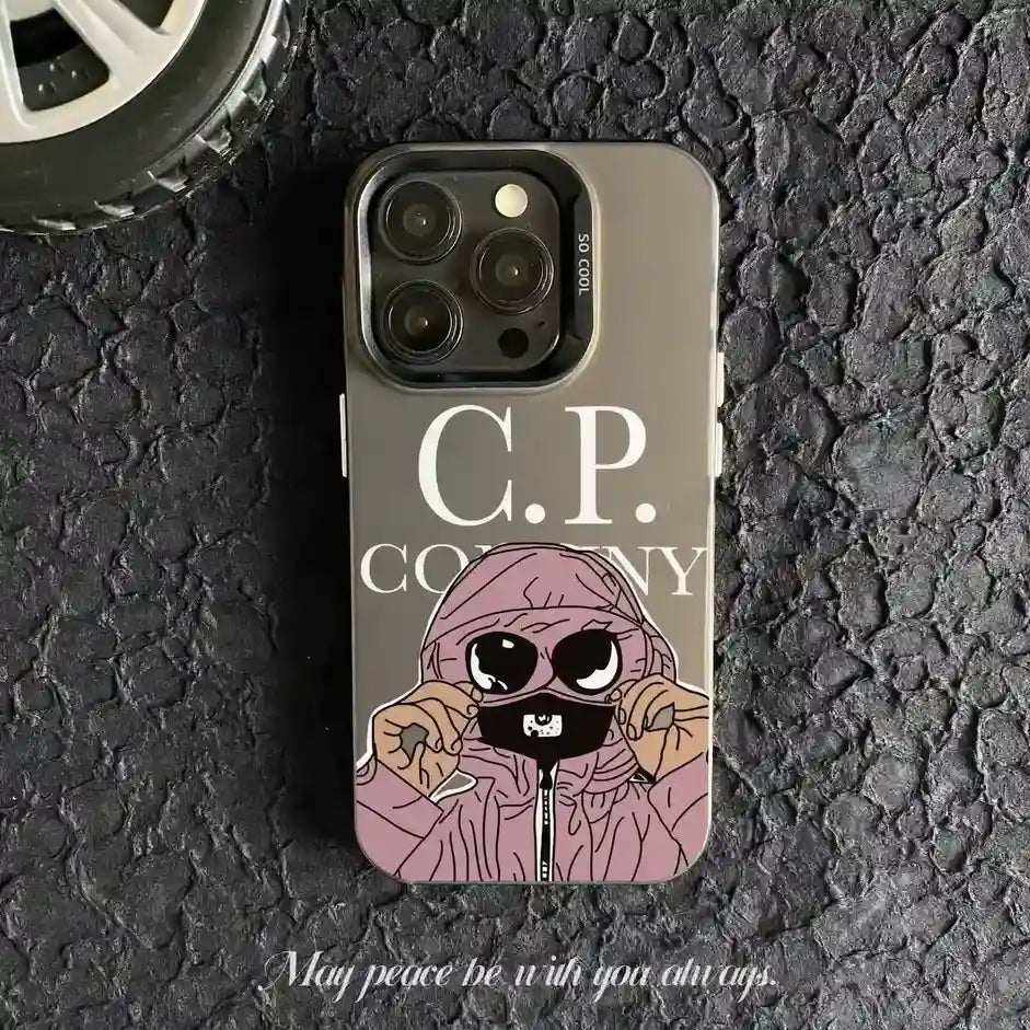 C.P IMD Laser Back Cover Couple Phone Case For iPhone