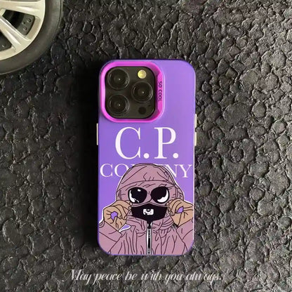 C.P IMD Laser Back Cover Couple Phone Case For iPhone