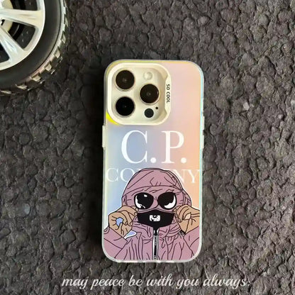 C.P IMD Laser Back Cover Couple Phone Case For iPhone