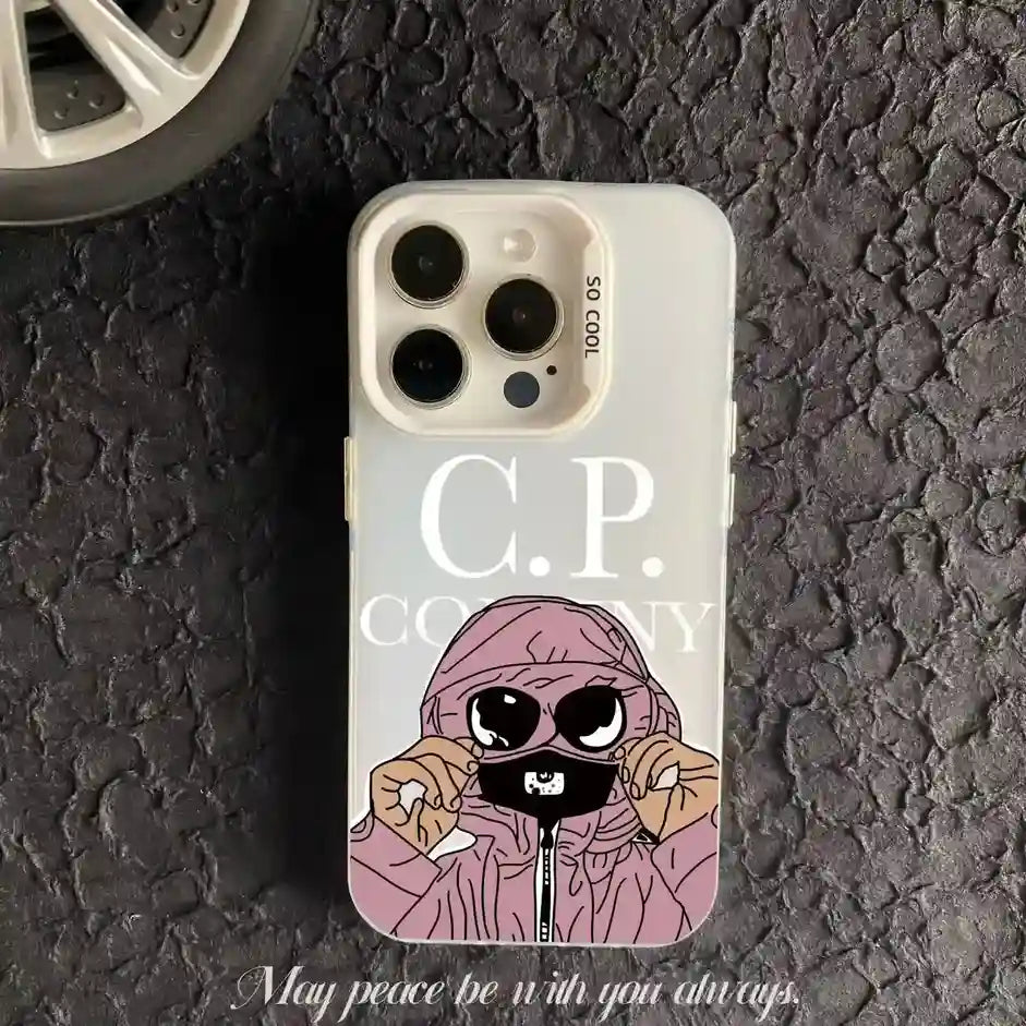 C.P IMD Laser Back Cover Couple Phone Case For iPhone