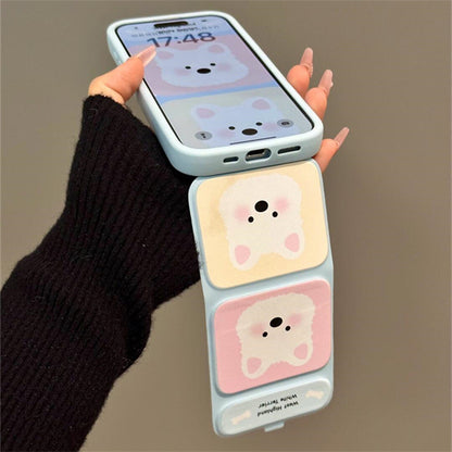 Cartoon Kitty Foldable Phone Case For iPhone 17 16 15 14 13 12 Pro Max Plus 11