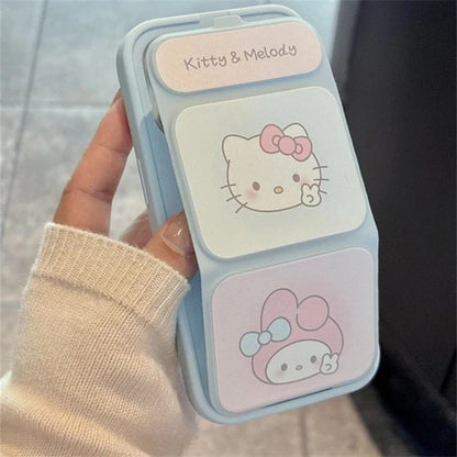 Cartoon Kitty Foldable Phone Case For iPhone 17 16 15 14 13 12 Pro Max Plus 11