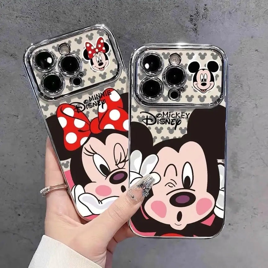 Cute Mick Cartoon Mouse TPU Protective Case for iPhone 17 Air 16 15 14 13 12 11 Pro Max Plus X Xr 7 8