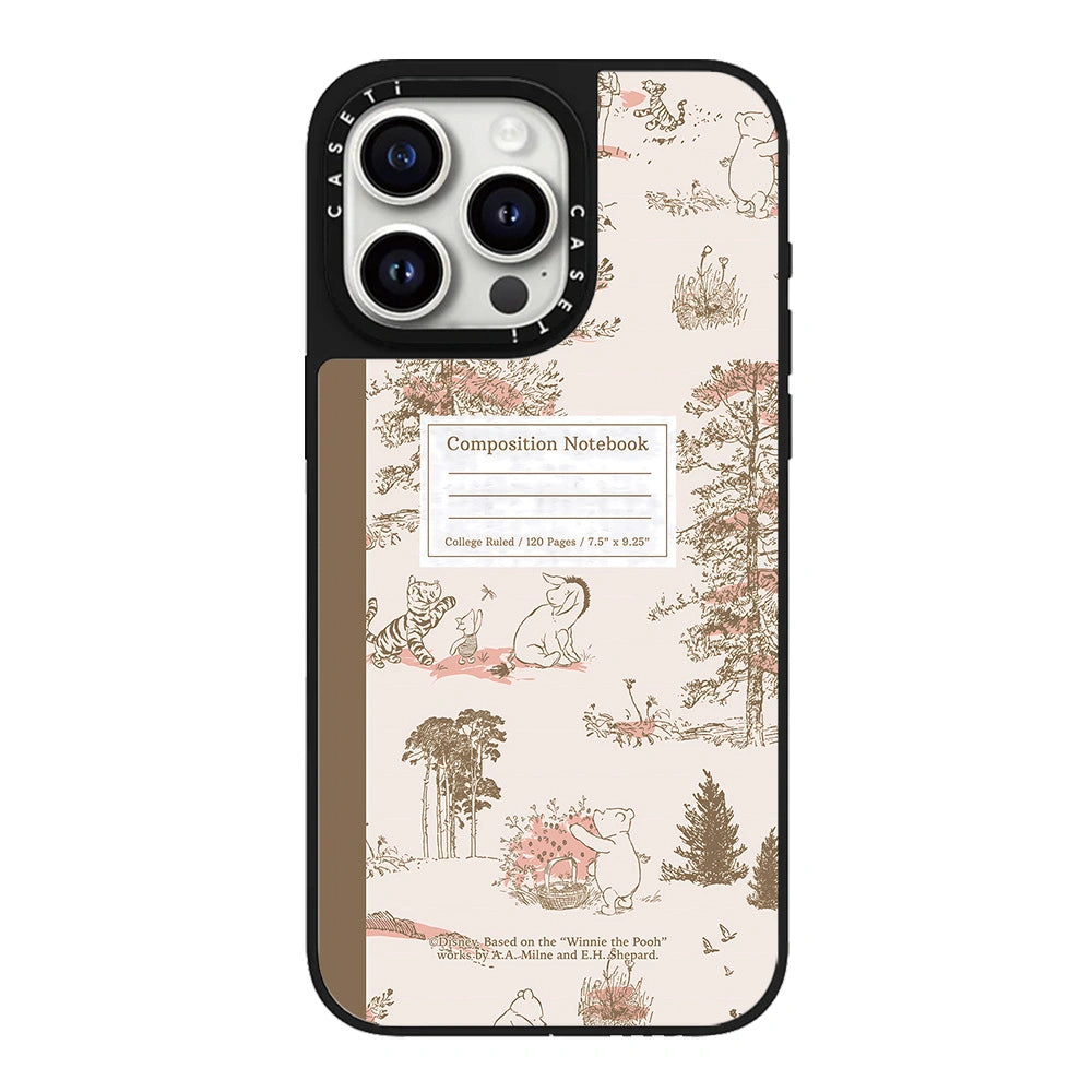 Cartoon Pooh Bear Artistic Floral Magsafe Phone Case For iPhone 17 16 14 15 12 13 Pro Max Plus 11