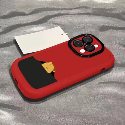 Cartoon Pooh Bear Phone Case For iPhone 17 16 14 15 11 12 13 Pro Max Plus X XR