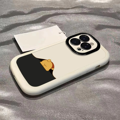 Cartoon Pooh Bear Phone Case For iPhone 17 16 14 15 11 12 13 Pro Max Plus X XR