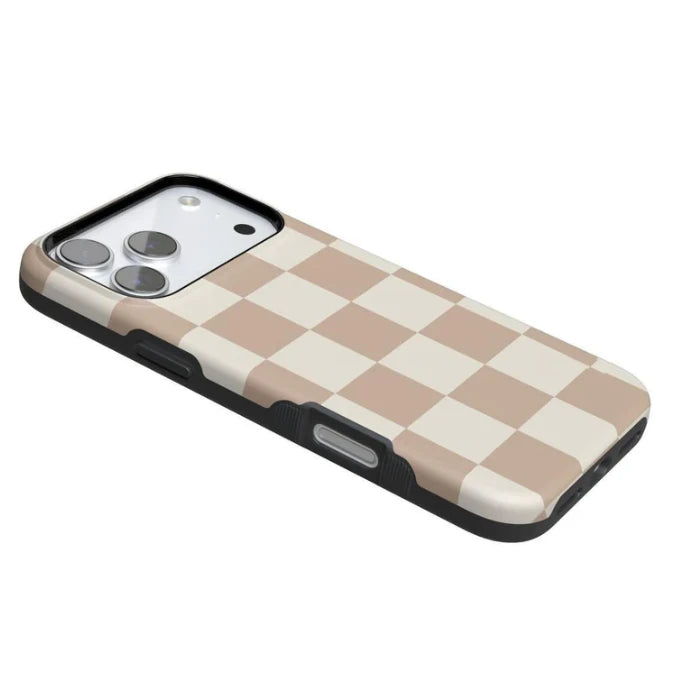Neutral Checkerboard MagSafe iPhone Case Scratch-resistant Case for Samsung