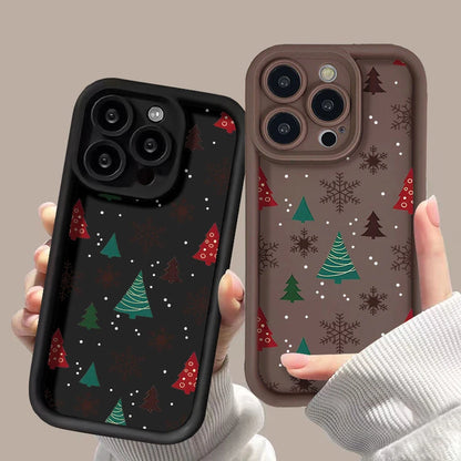 Creative Santa Tree Creative Silicone Phone Case for iPhone