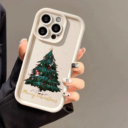 Creative Santa Tree Creative Silicone Phone Case for iPhone