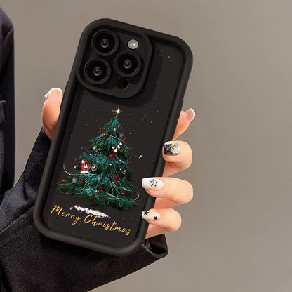 Creative Santa Tree Creative Silicone Phone Case for iPhone
