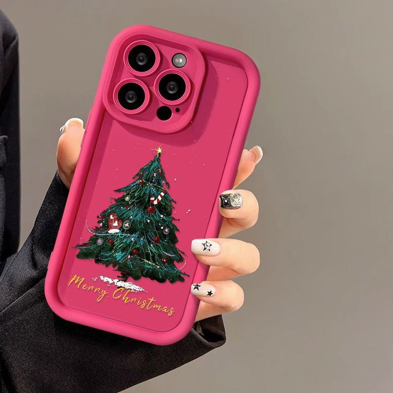 Creative Santa Tree Creative Silicone Phone Case for iPhone