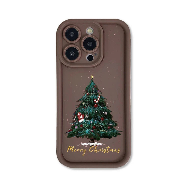Creative Santa Tree Creative Silicone Phone Case for iPhone