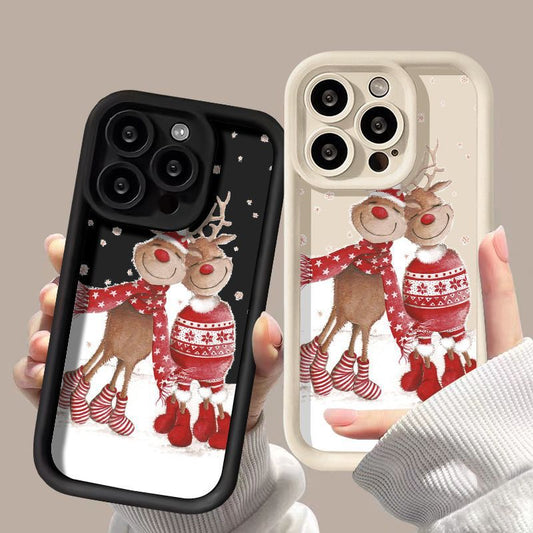 Cute Elk Silicone Phone Case for iPhone