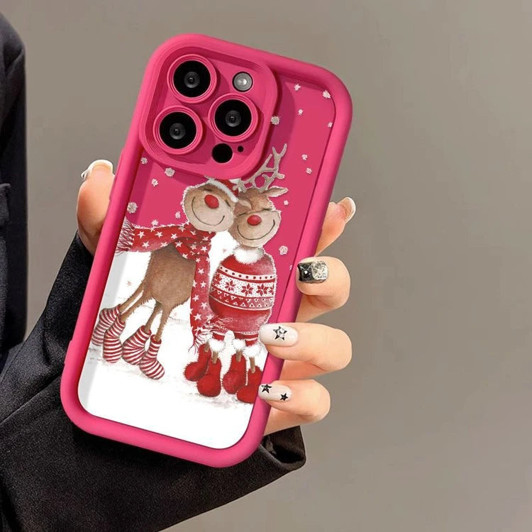 Cute Elk Silicone Phone Case for iPhone