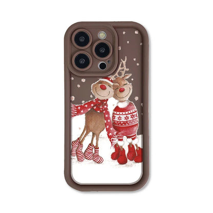 Cute Elk Silicone Phone Case for iPhone