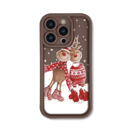Cute Elk Silicone Phone Case for iPhone