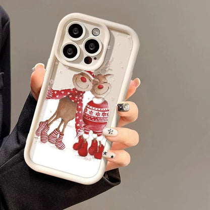Cute Elk Silicone Phone Case for iPhone