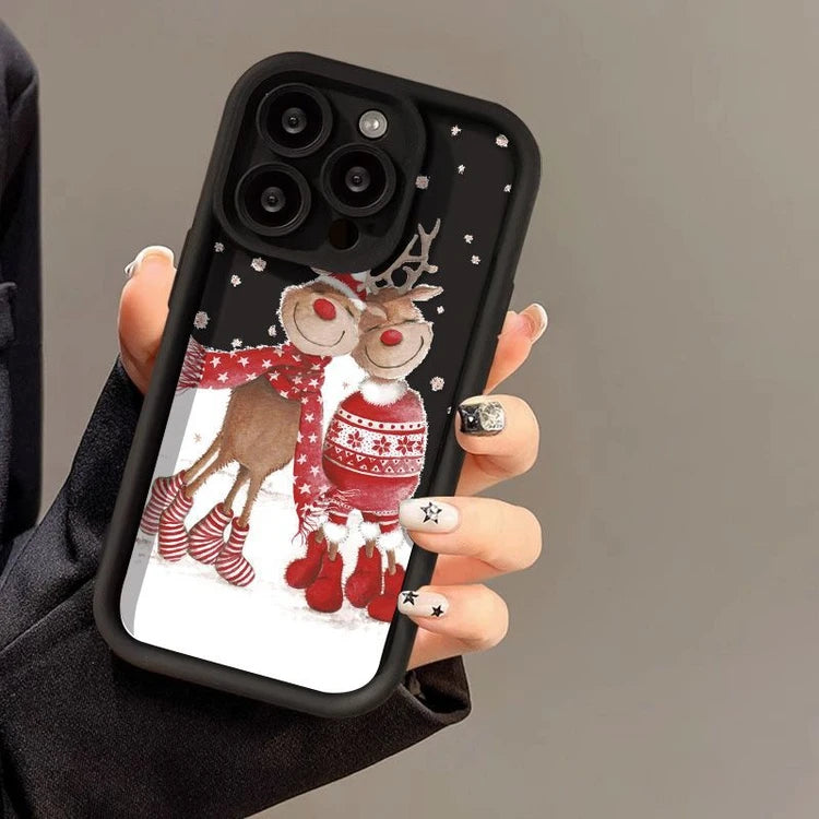 Cute Elk Silicone Phone Case for iPhone