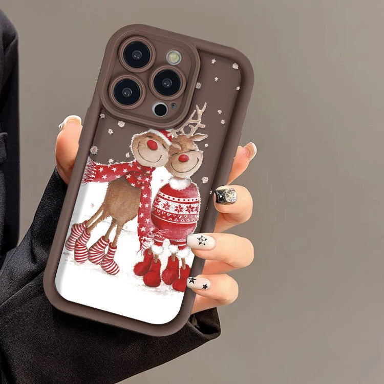 Cute Elk Silicone Phone Case for iPhone
