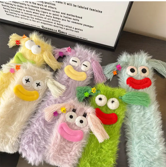 Thick Warm Clown with Sausage Lips Wool Cashmere Mid-calf Socks