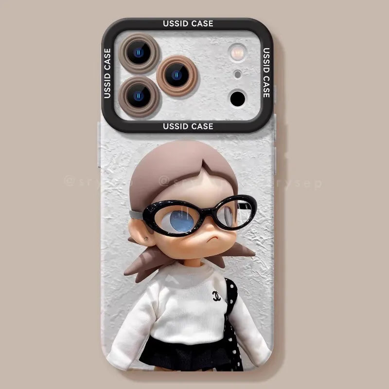 Cute Crying Baby Liquid Silicone Phone Case For iPhone
