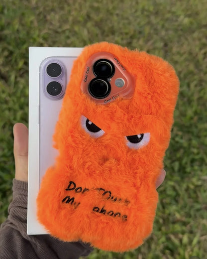 Cute Funny Velvet Phone Case For iPhone 17 16 15 14 13 12 11 Pro Max Plus