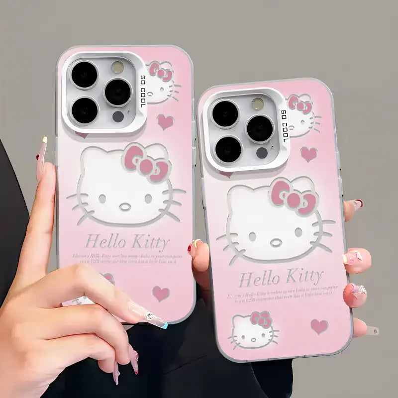 Cute Kitty Heart Phone Case For iPhone Back Cover