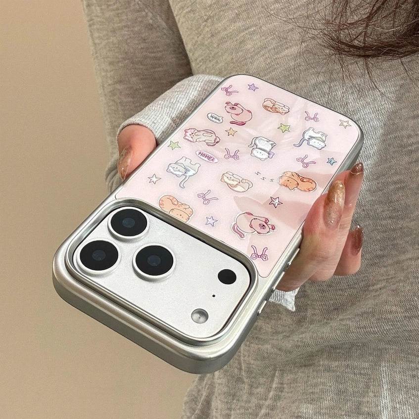 Cute Pink Cat Kitty Case For iPhone 17 16 15 14 13 12 Pro Max Plus 11 XR