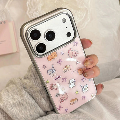 Cute Pink Cat Kitty Case For iPhone 17 16 15 14 13 12 Pro Max Plus 11 XR