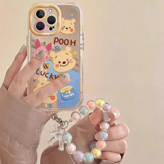 Cute Pooh Bear Cover Cartoon Phone Case For iPhone