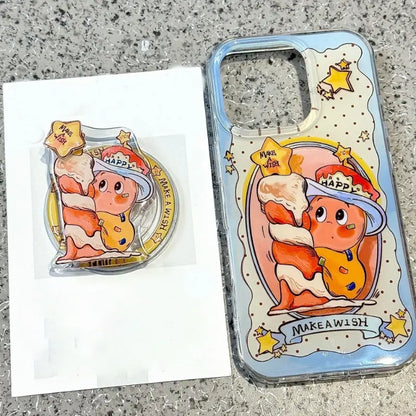 Cute Twinkle Star Magnetic Phone Case For iPhone Magnetic Grip Back Cover