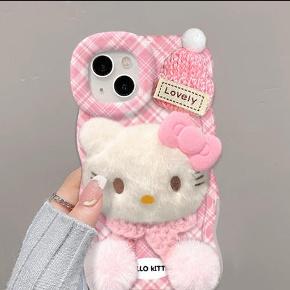 Hello Kitty Cat Double Stand Phone Case