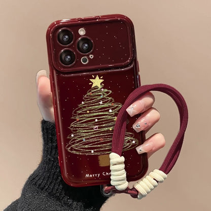 Christmas Tree Flip Mirror Phone Case