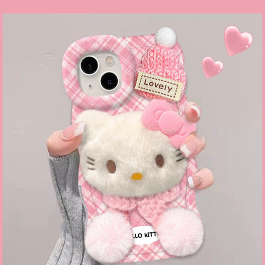 Hello Kitty Cat Double Stand Phone Case