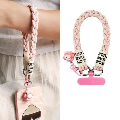 Decorative Woven Charm Handmade Keychain for Phone Case Pad Case Bumper