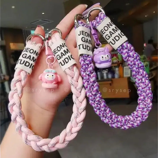 Decorative Woven Charm Handmade Keychain for Phone Case Pad Case Bumper