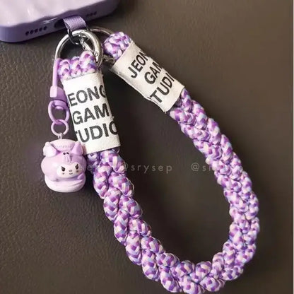 Decorative Woven Charm Handmade Keychain for Phone Case Pad Case Bumper