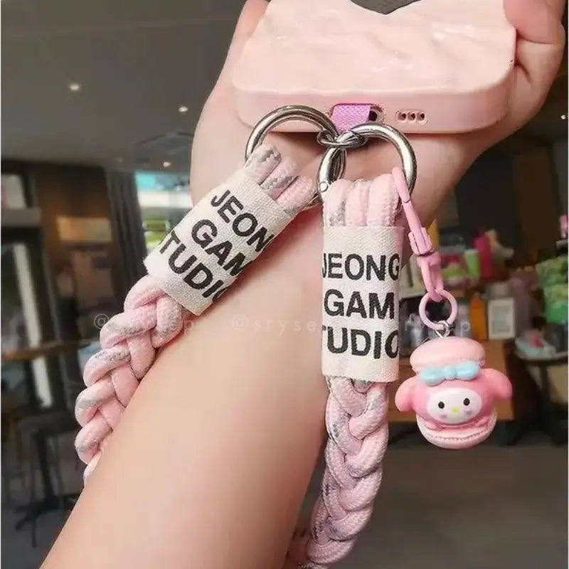 Decorative Woven Charm Handmade Keychain for Phone Case Pad Case Bumper