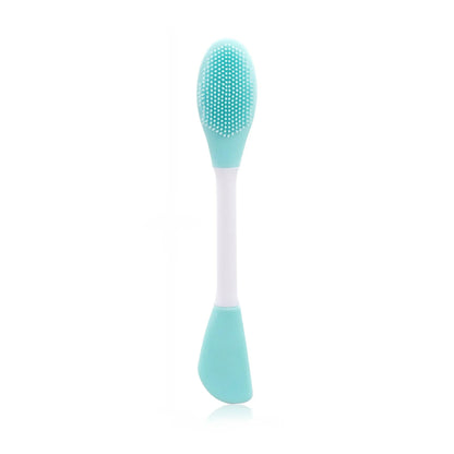 Double Head Facial Mask Brush Silicone Applicator Spoon Spatula Stirring Stick Women Skin Face Cleansing Care Home Makeup Tools