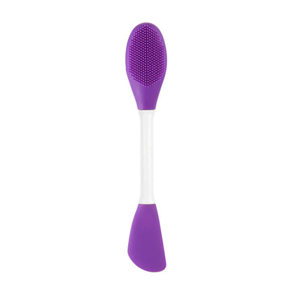 Double Head Facial Mask Brush Silicone Applicator Spoon Spatula Stirring Stick Women Skin Face Cleansing Care Home Makeup Tools