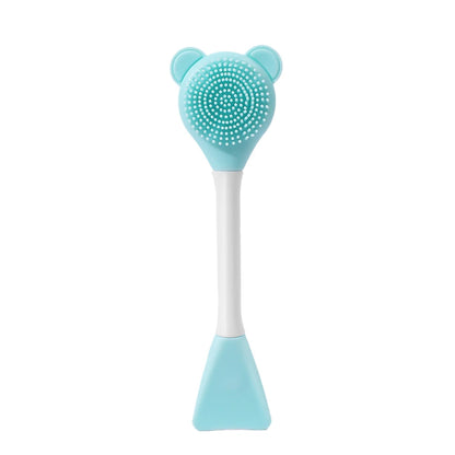 Double Head Facial Mask Brush Silicone Applicator Spoon Spatula Stirring Stick Women Skin Face Cleansing Care Home Makeup Tools