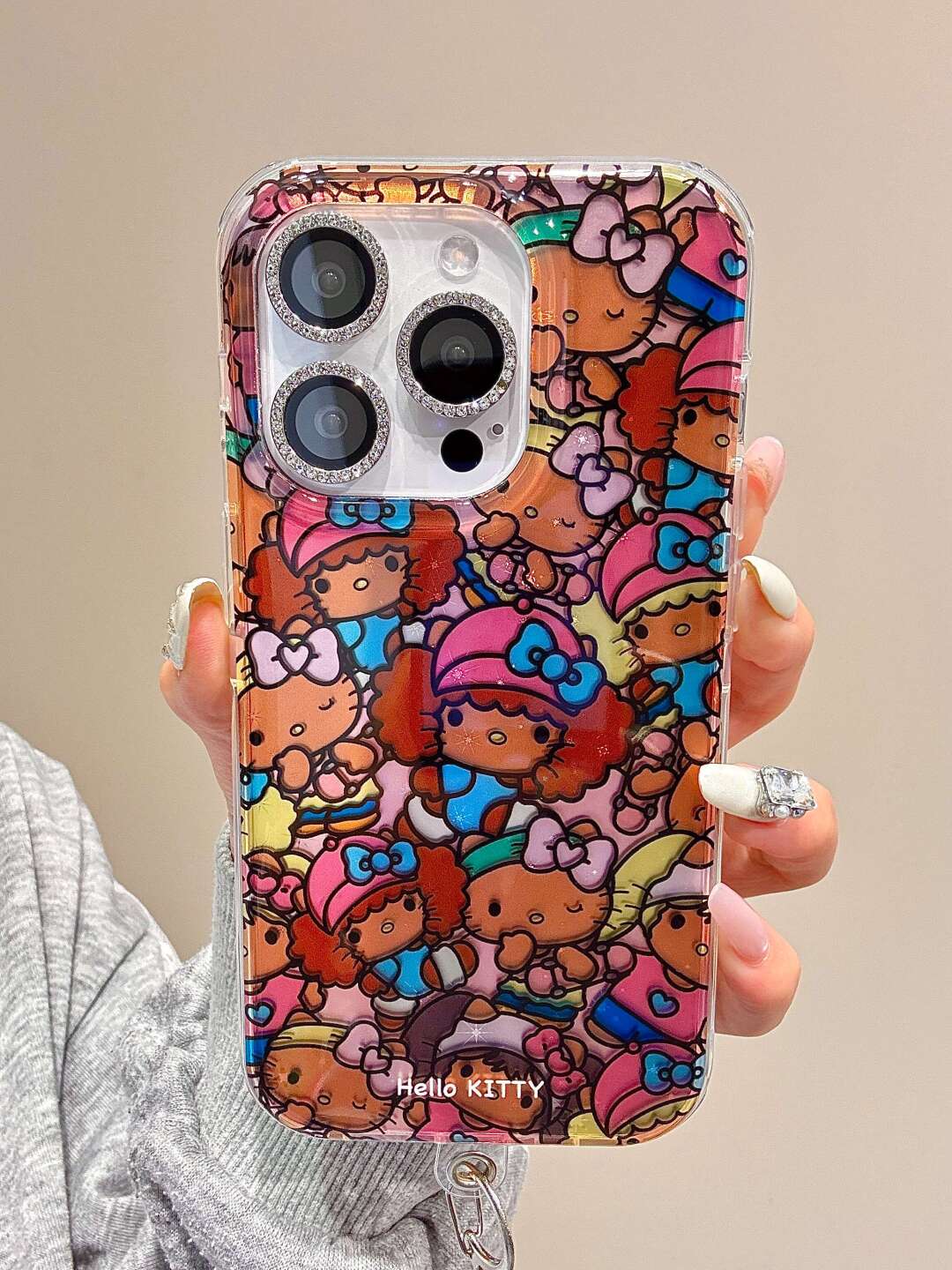 Tan Kitty Color Laser Cute Kawaii Phone Case