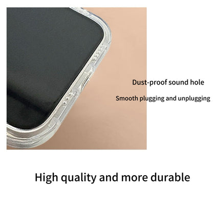 Puppy Flip Clear Phone Case with Mirror and Stand